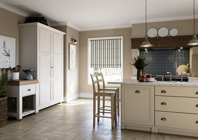 The British Stripe Co. George, Polzeath No.1 - Twist&Fit Roman Blind - Image 7